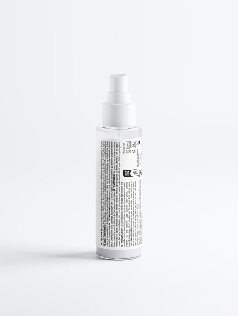 Witte spuitfles droogshampoo