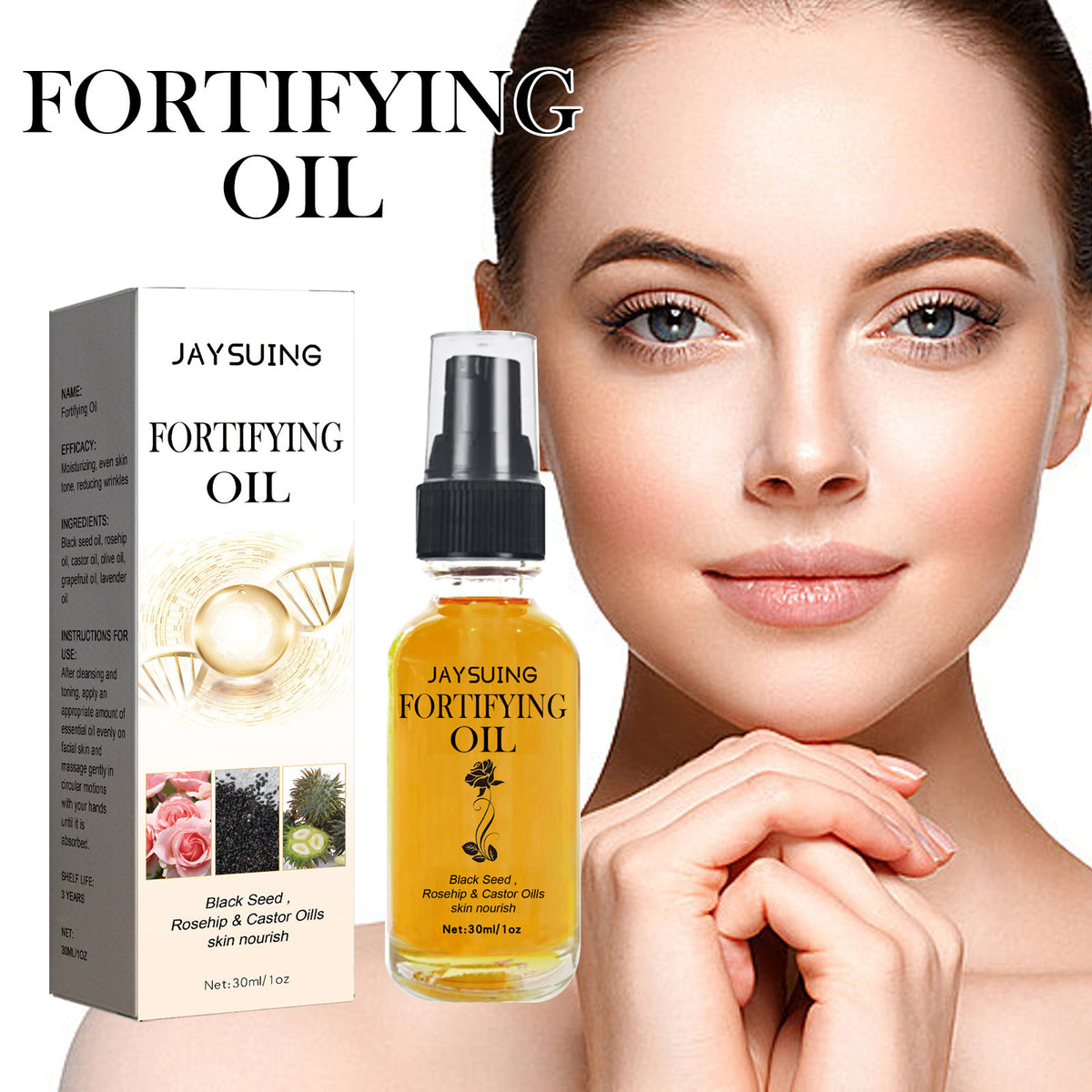 Black Seed, Rosehip & Castor Facial Oil — product photo 2