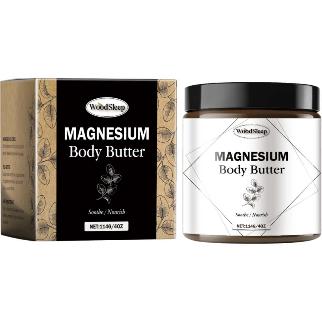 Magnesium Body Butter jar with Shea Butter and Aloe Vera
