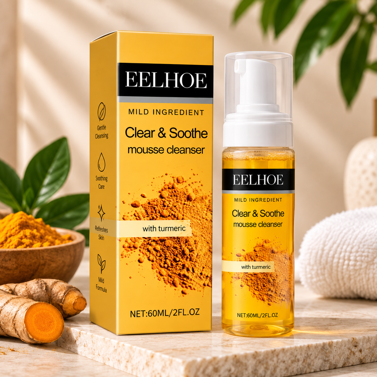 Turmeric Foaming Cleanser bottle