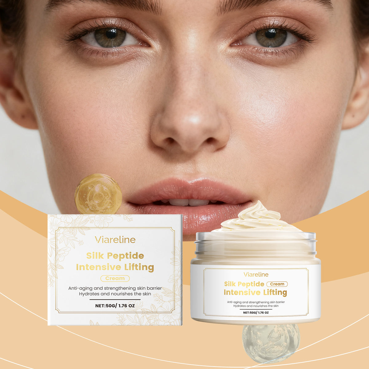 Silk Peptide Firming Cream jar